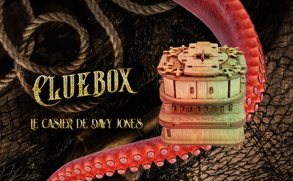 Cluebox escape rooom - davy jones locker, jeux de societe